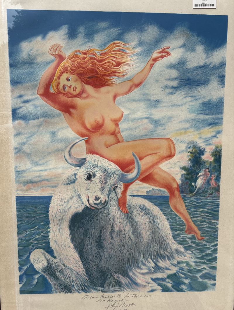 Aligi Sassu - Coppia di Grafiche Raffiguranti Galatea