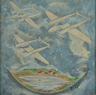 Pietro Ardig&#242; - Futurist Aeropittura - Reconnaissance Aircraft