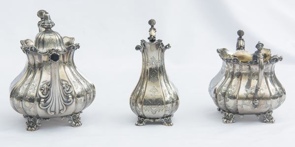 Silver tea service