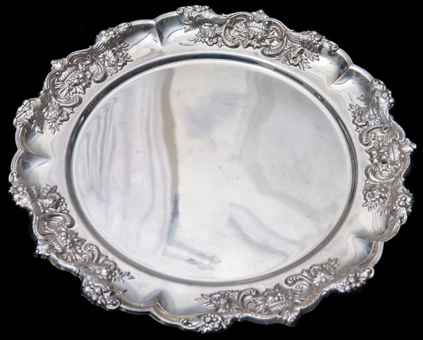 Set di 12 sottopiatti in argento