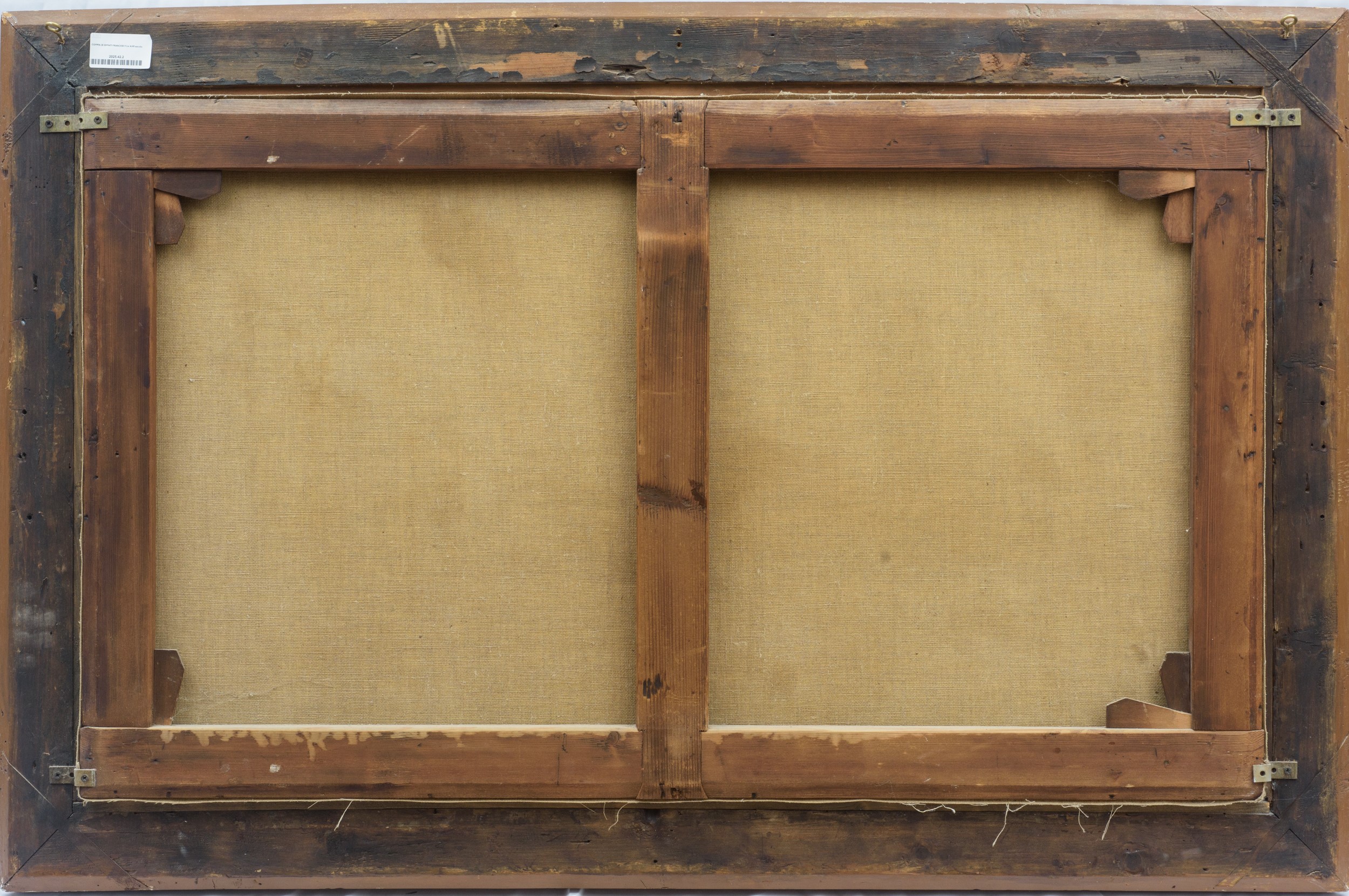 Coppia di dipinti raffiguranti scene di vita campestre