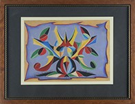 Motivo floreale futurista