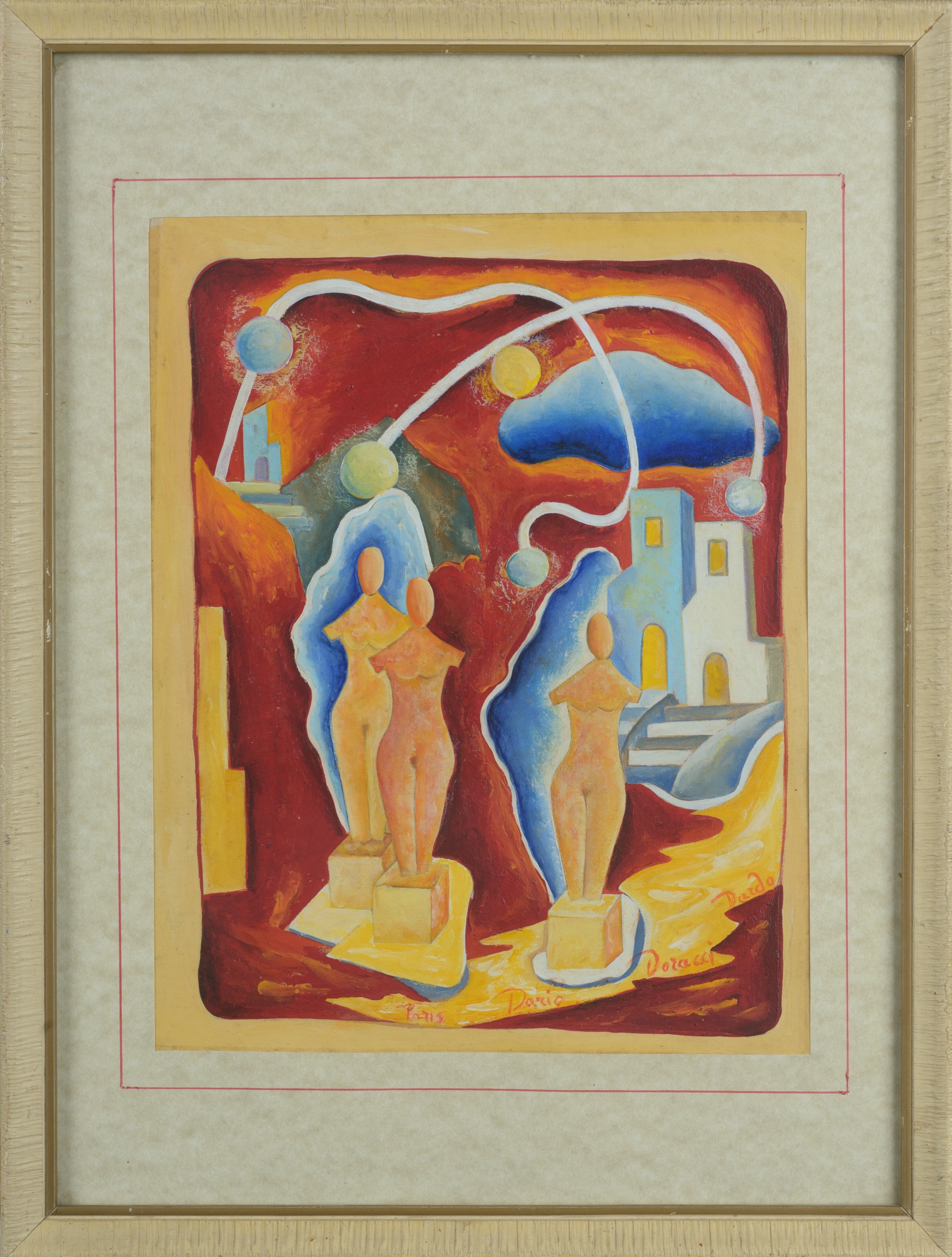 Tre Grazie futuriste a Parigi