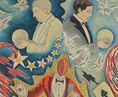 Poker d'assi Ricordo di Houdinì mago futurista