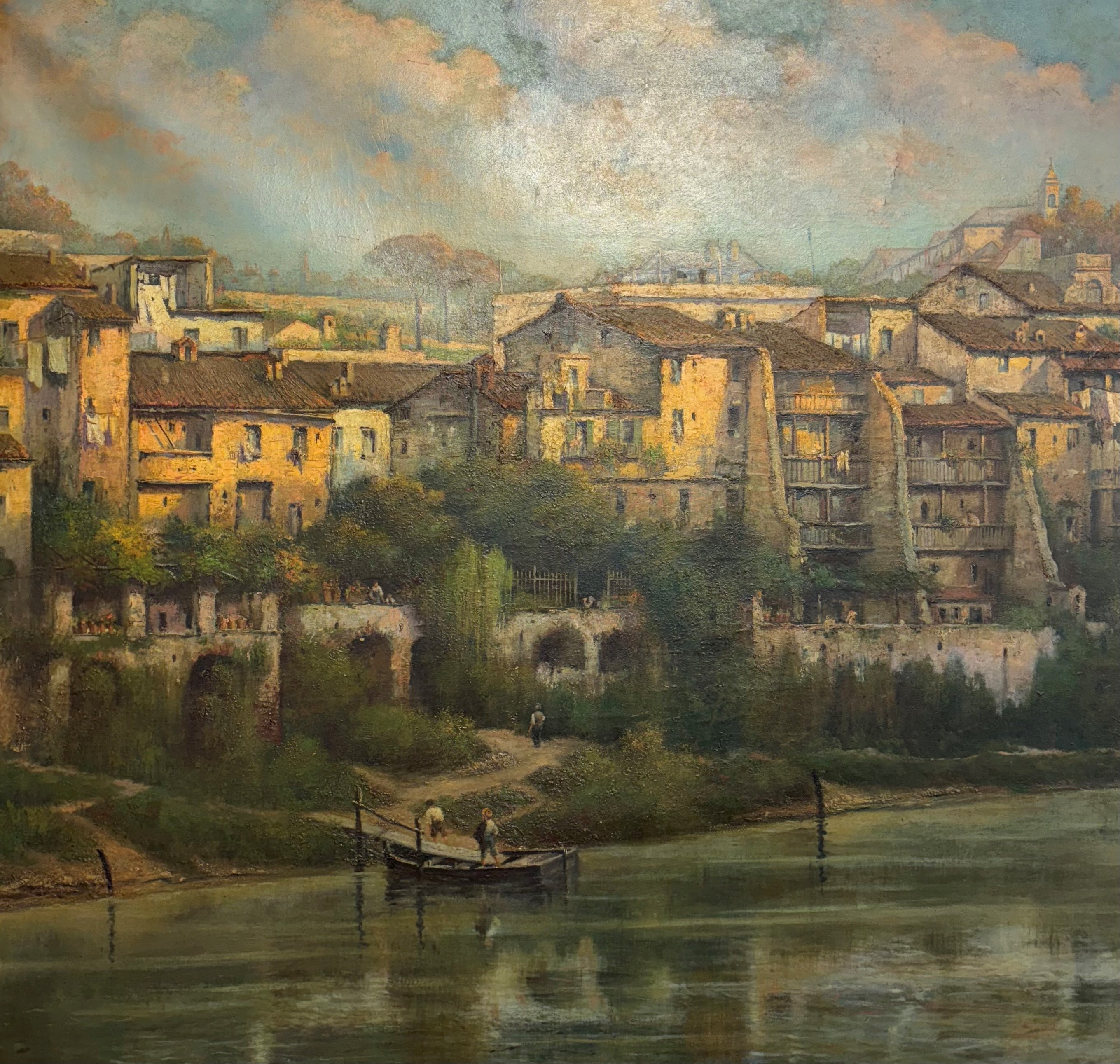 Veduta di Roma dal porto di Ripetta