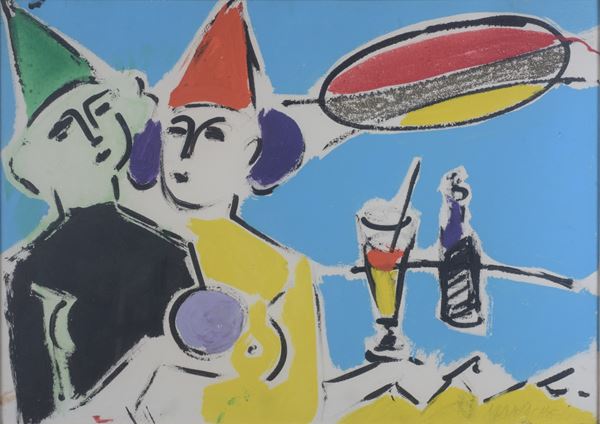 Sante Monachesi - Couple of clowns