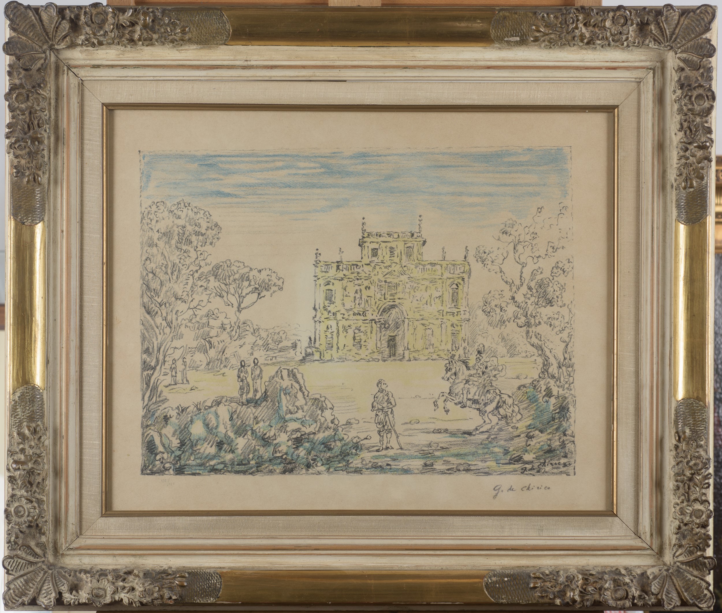 Giorgio De Chirico - Antichi Cavalieri e Villa