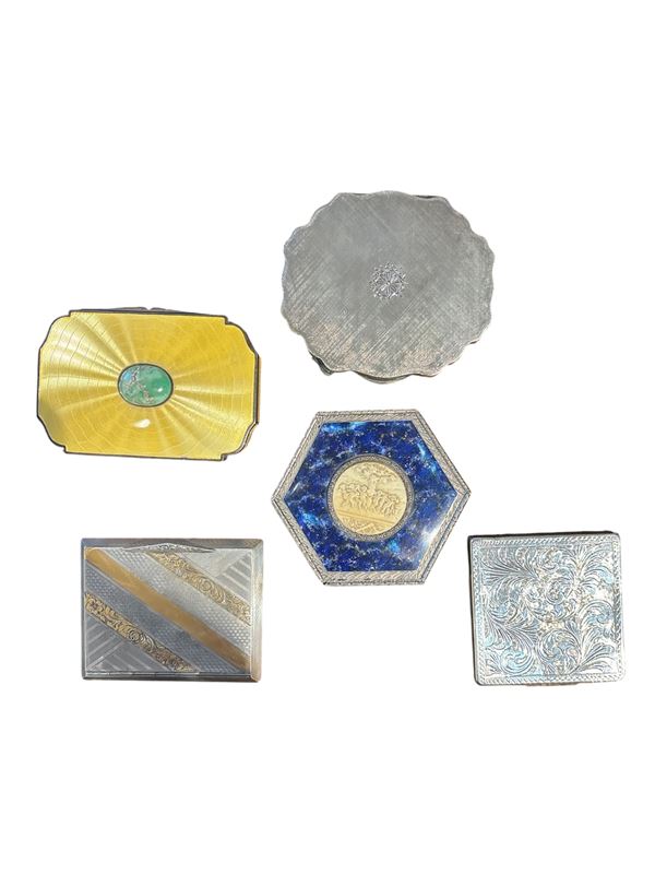 Cinque Tabacchiere  (XIX secolo)  - argento - Asta Brocantage - Summer Edition  - DAMS Casa d'Aste
