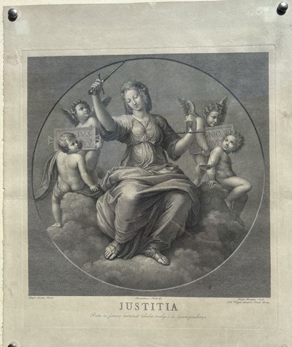 Raffaello Morghen - Allegoria della Giustizia