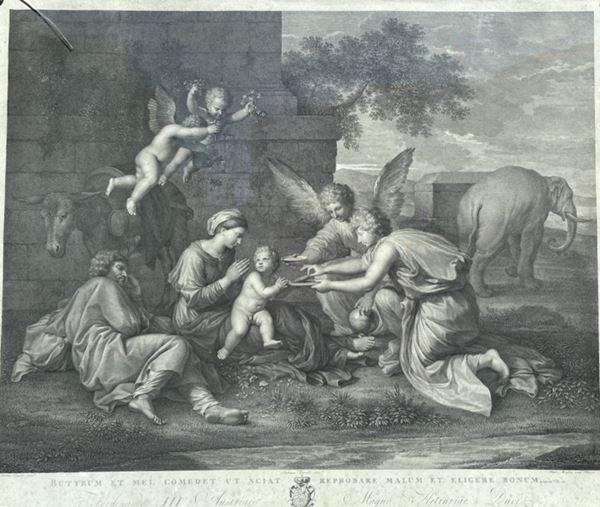 Raffaello Morghen - Riposo durante la fuga in Egitto