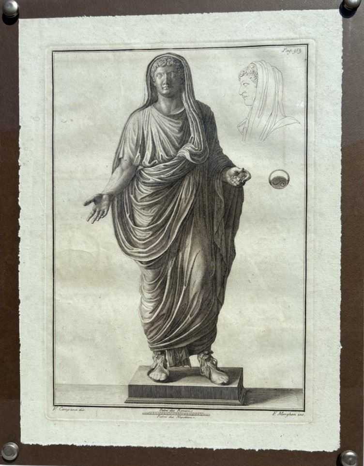 Filippo Morghen - Tiberio, Antica Statua Romana