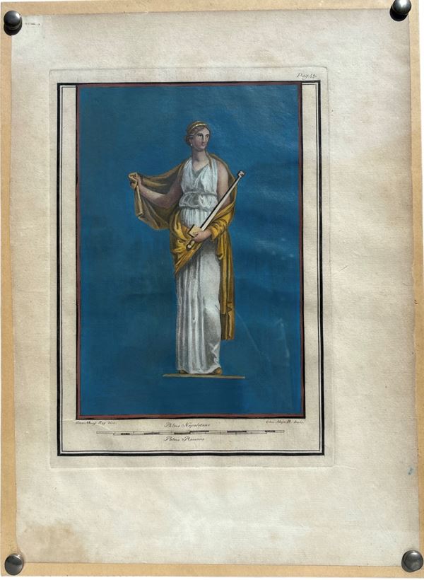 Giuseppe Antonio Aloja : Medea  - incisione a bulino su carta - Asta Art Décor -  Web Only - DAMS Casa d'Aste