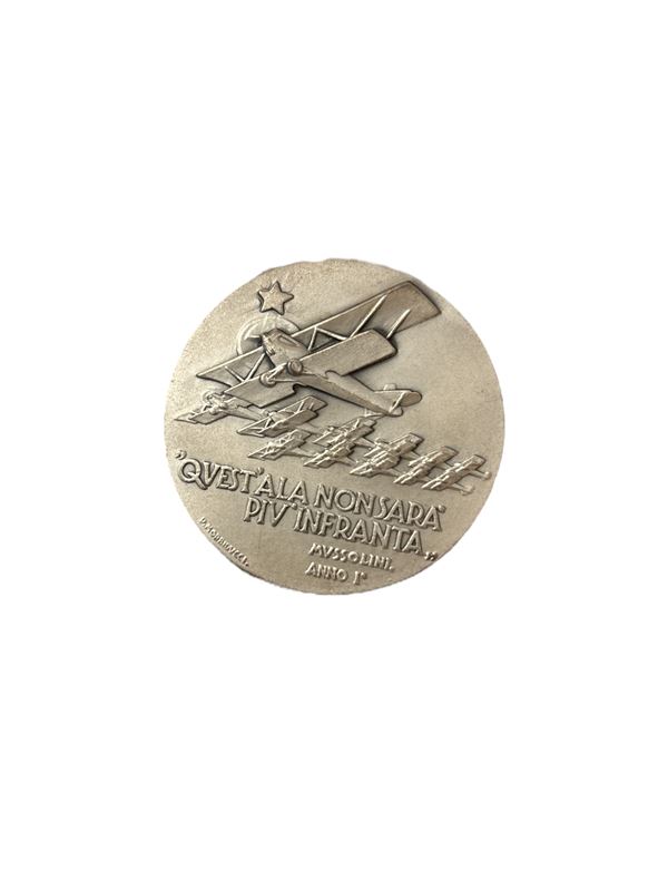 Medaglia decennale Fondazione regia aeronautica  (1939)  - Asta Art Décor -  Web Only - DAMS Casa d'Aste