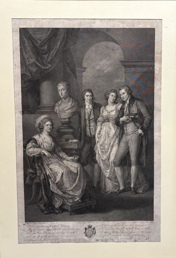 Raffaello Morghen - Ritratto della famiglia Barjatinskij