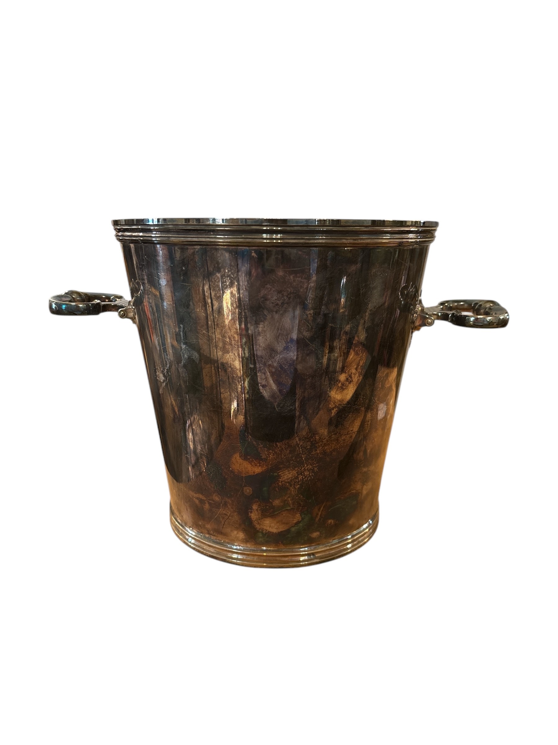 BULGARI - Secchiello e pinza per il ghiaccio in argento