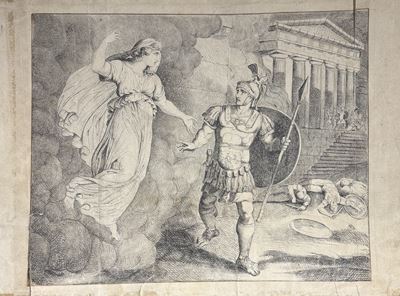 Enea Cerca Creusa e gli Appare il Suo Spirito (da Bartolomeo Pinelli)