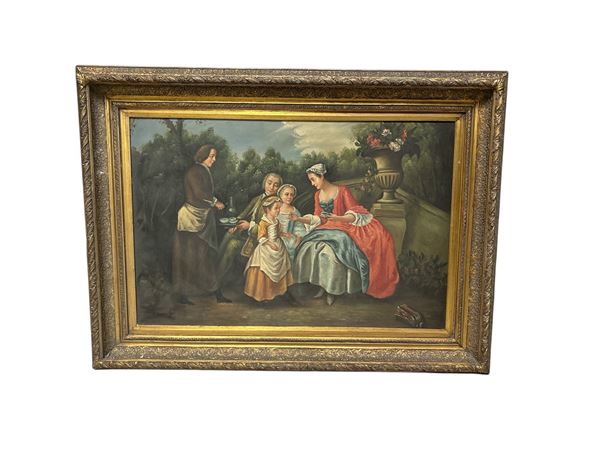 Scena galante  (XX secolo)  - Auction Art Décor -  Web Only - DAMS Casa d'Aste