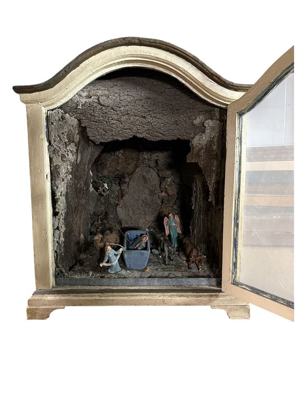 Antica teca in legno