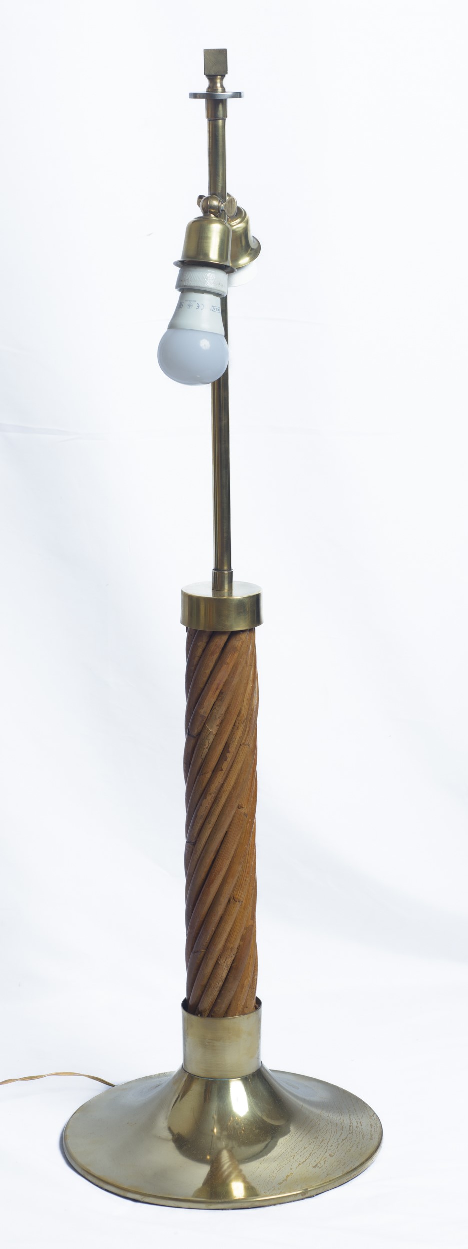 Ferdinando Loffredo - Lampada da tavolo in bronzo e legno