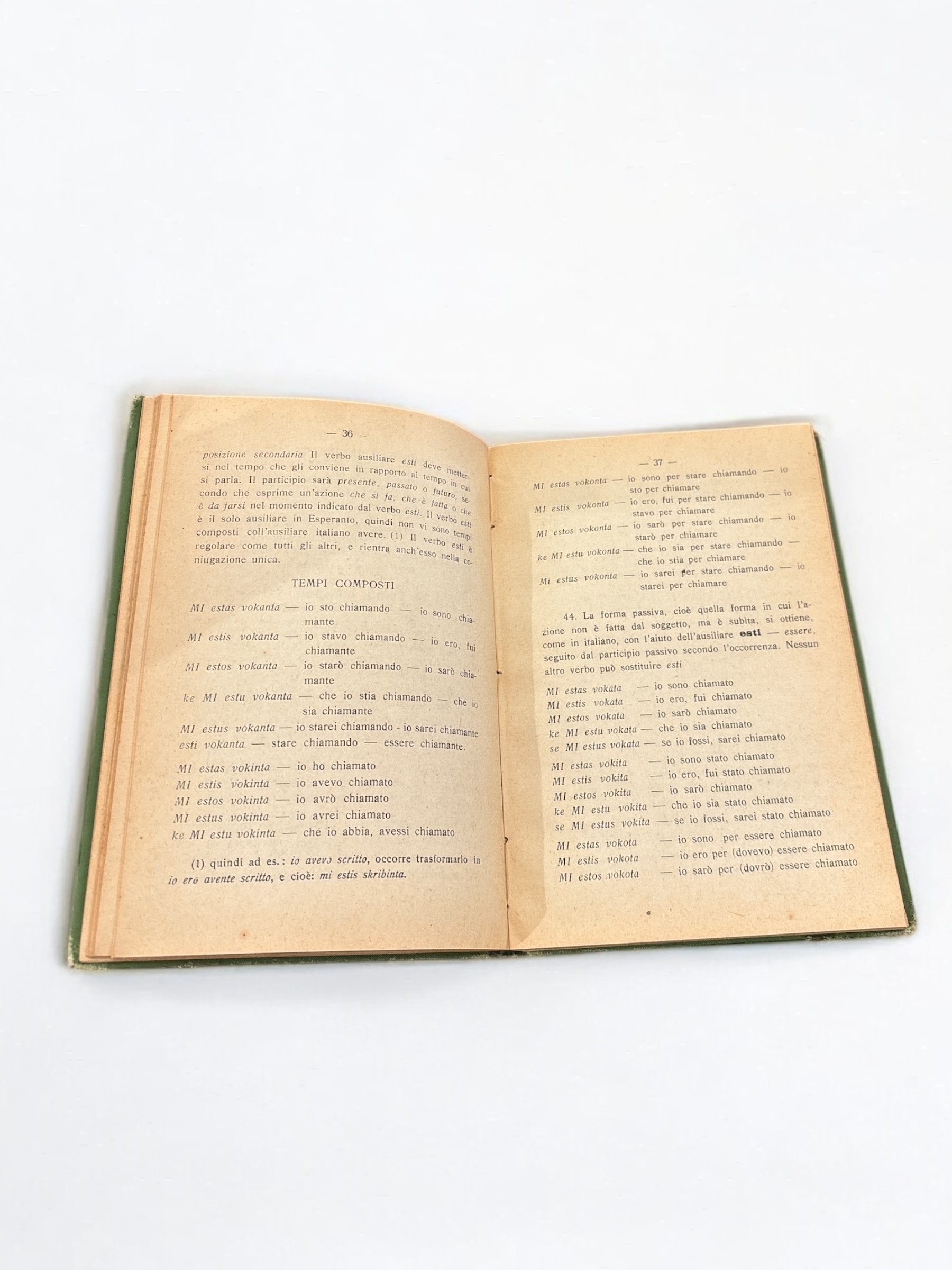Piccolo Libro Grammatica di Completa di Esperanto