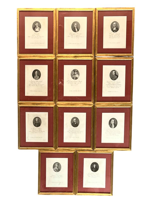 Raffaello Morghen - Serie di ritratti di personaggi illustri