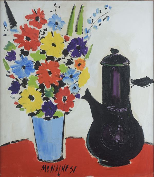 Sante Monachesi - Vase of flowers
