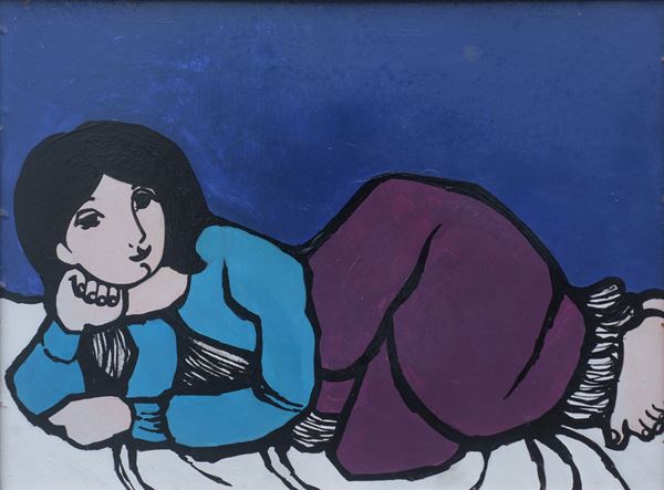Domenico Cantatore - Woman lying down