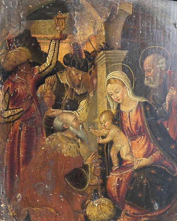 Icona raffigurante l'adorazione dei magi