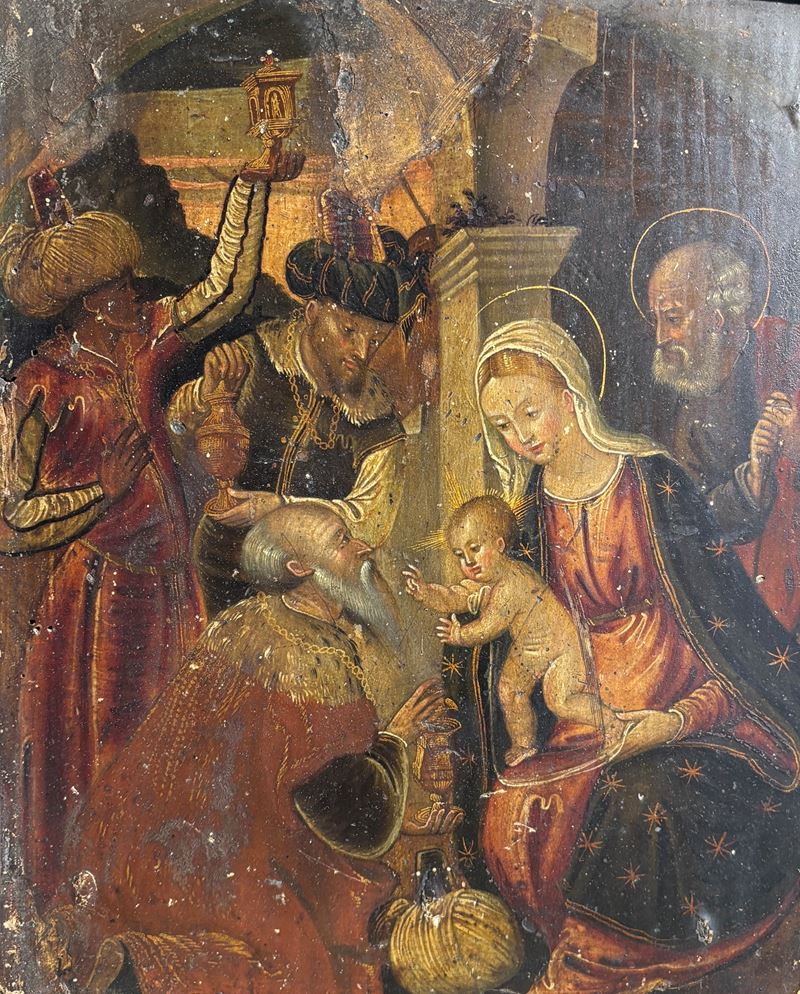 Icona Raffigurante L'adorazione dei Magi