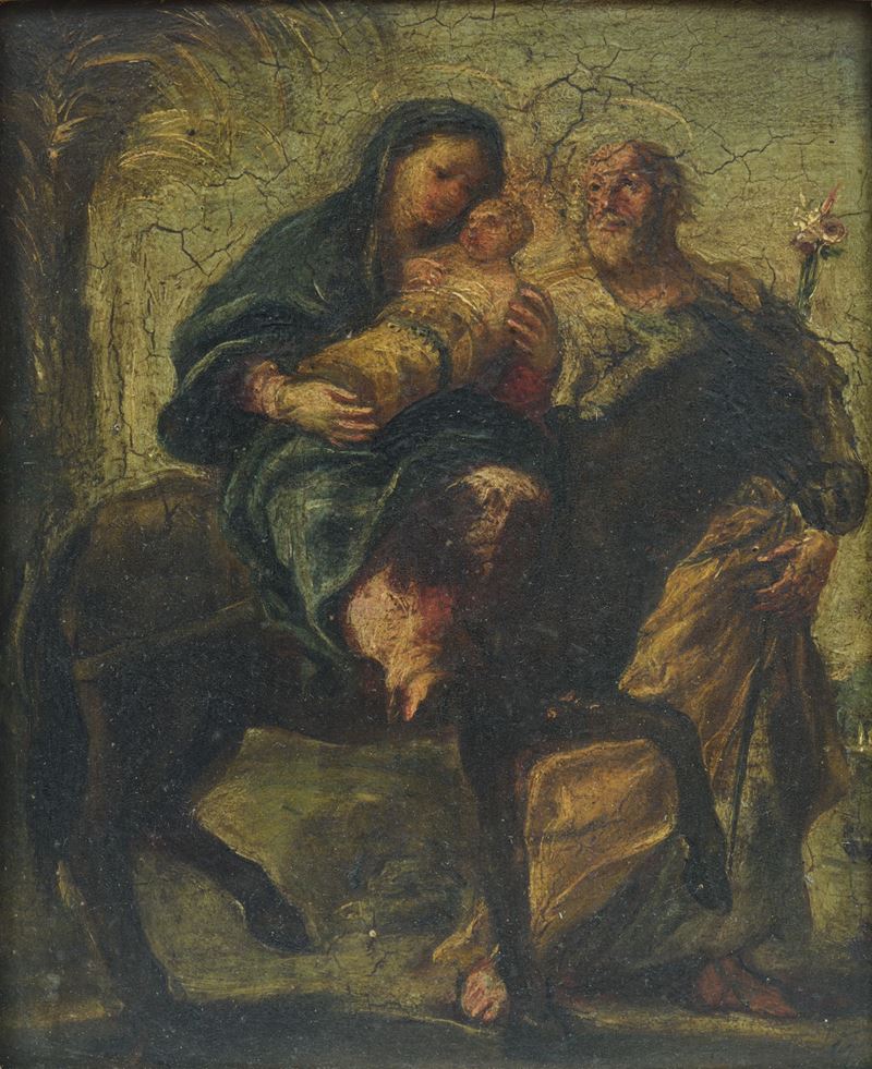 Riposo durante la fuga in Egitto