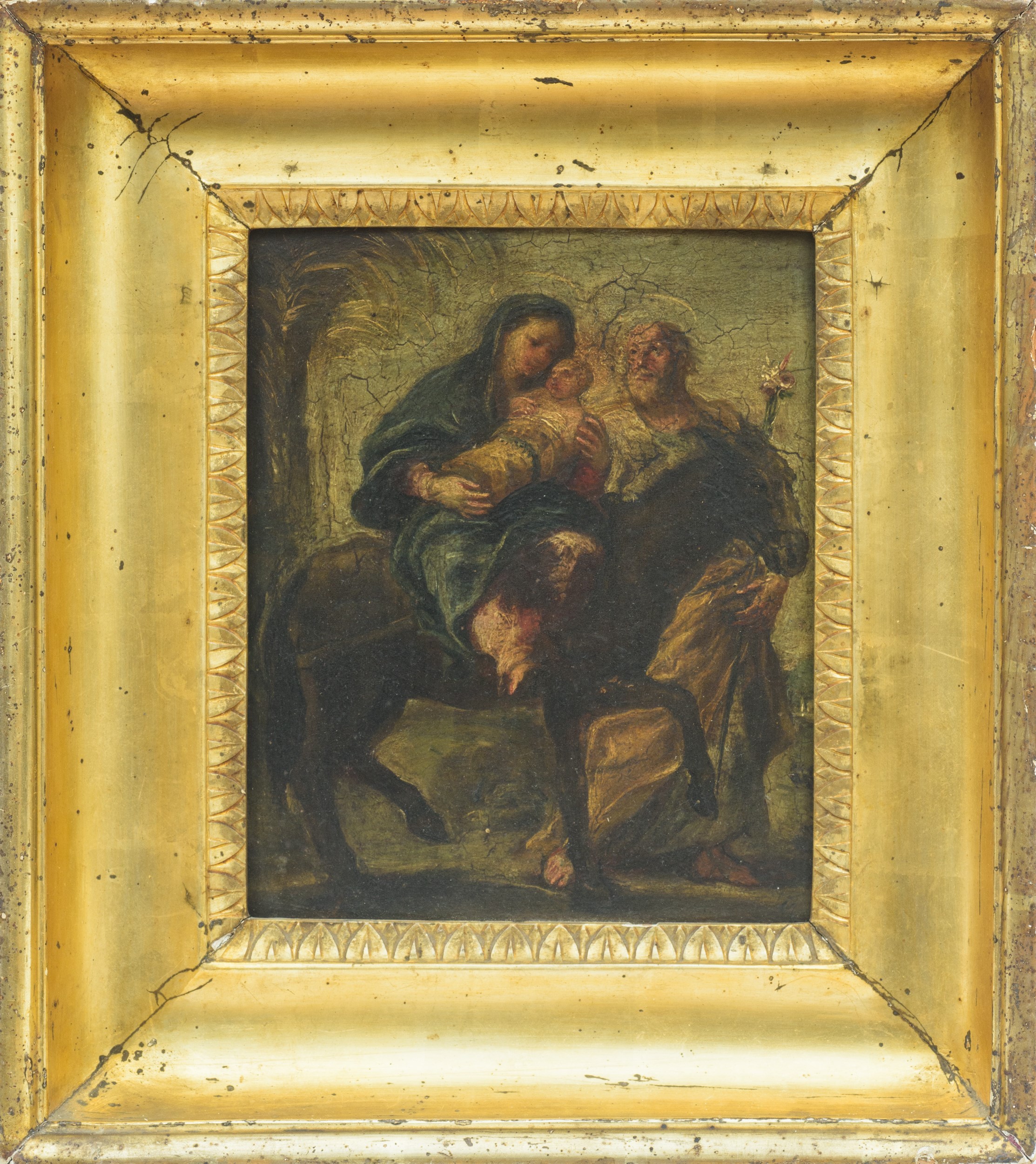 Riposo durante la fuga in Egitto