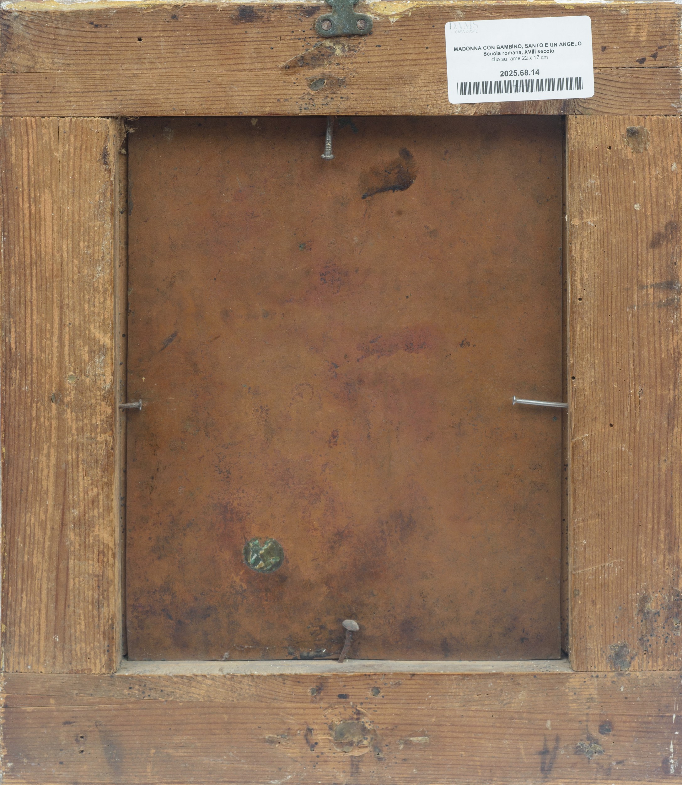 Madonna con bambino, Santo e un angelo