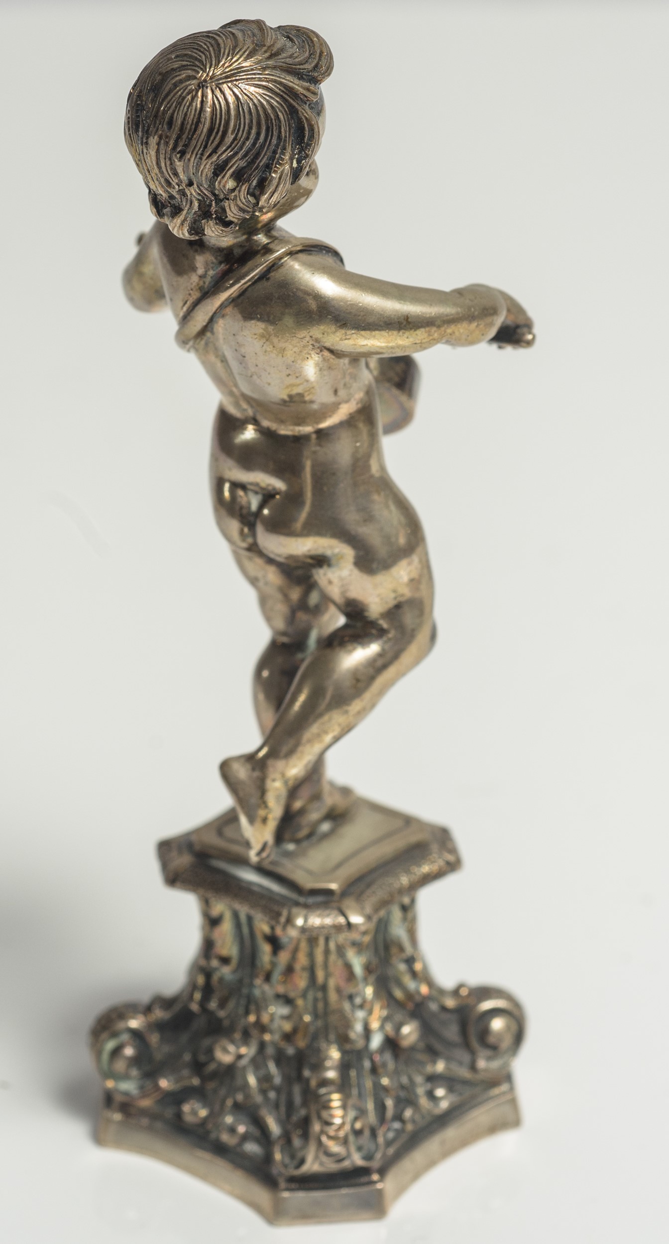 Scultura raffigurante tamburino in arg 800