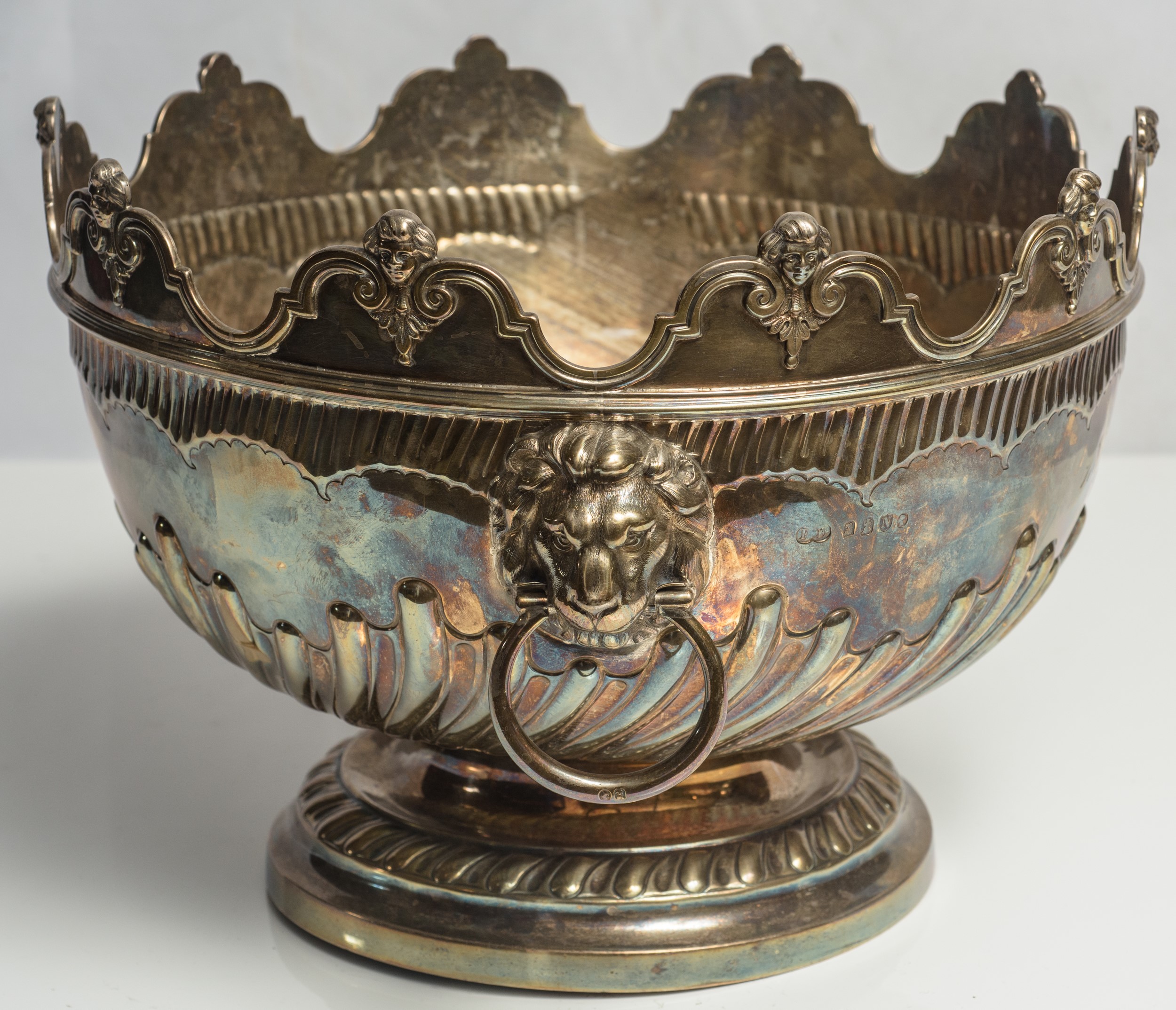 Grande bowl portachiaccio in argento