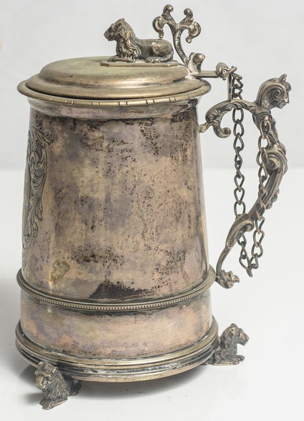 Tankard in argento 