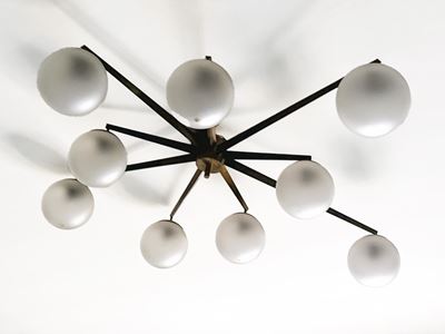 Lampada a Sospensione Mod. "stella a 9"