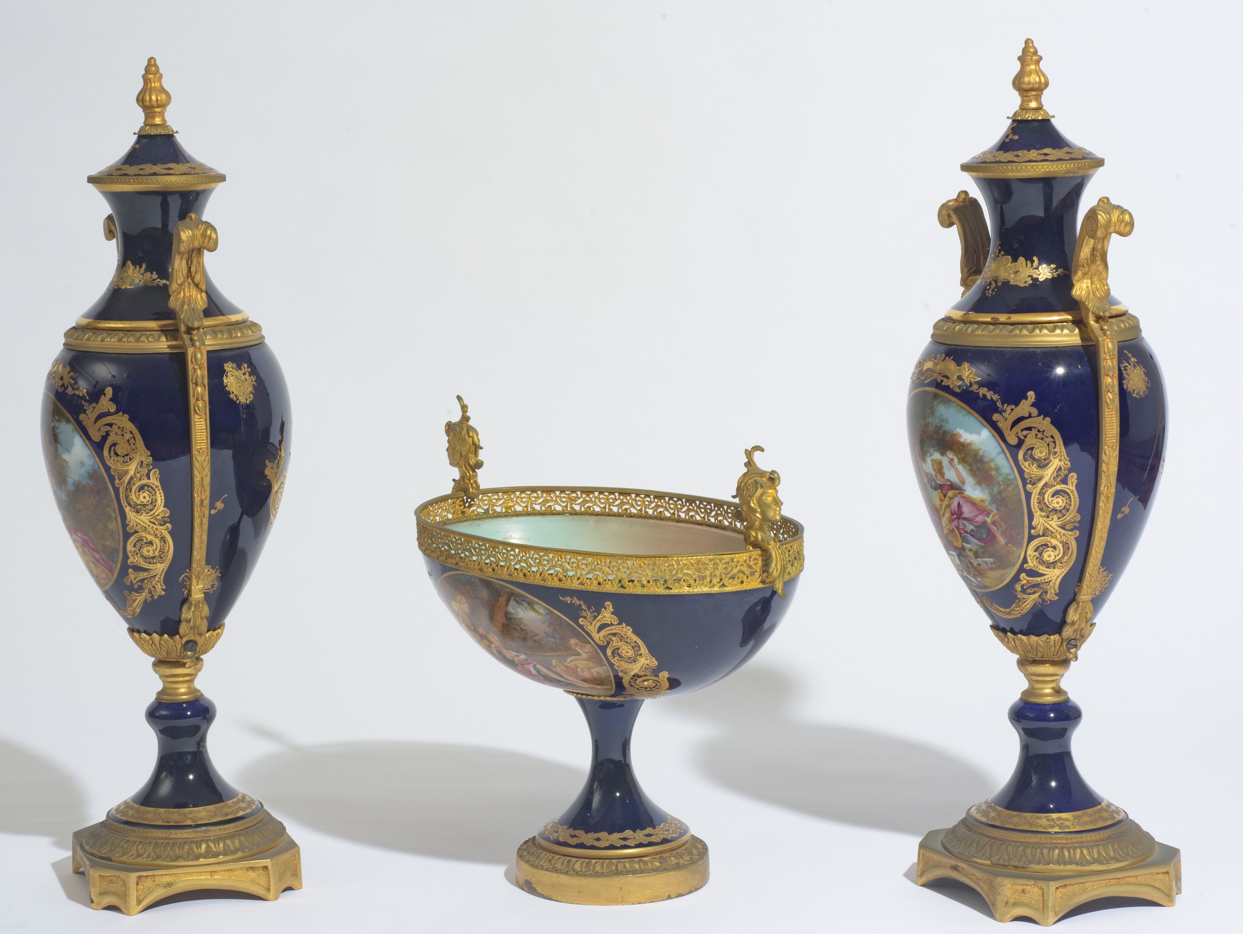 Trittico in porcellana