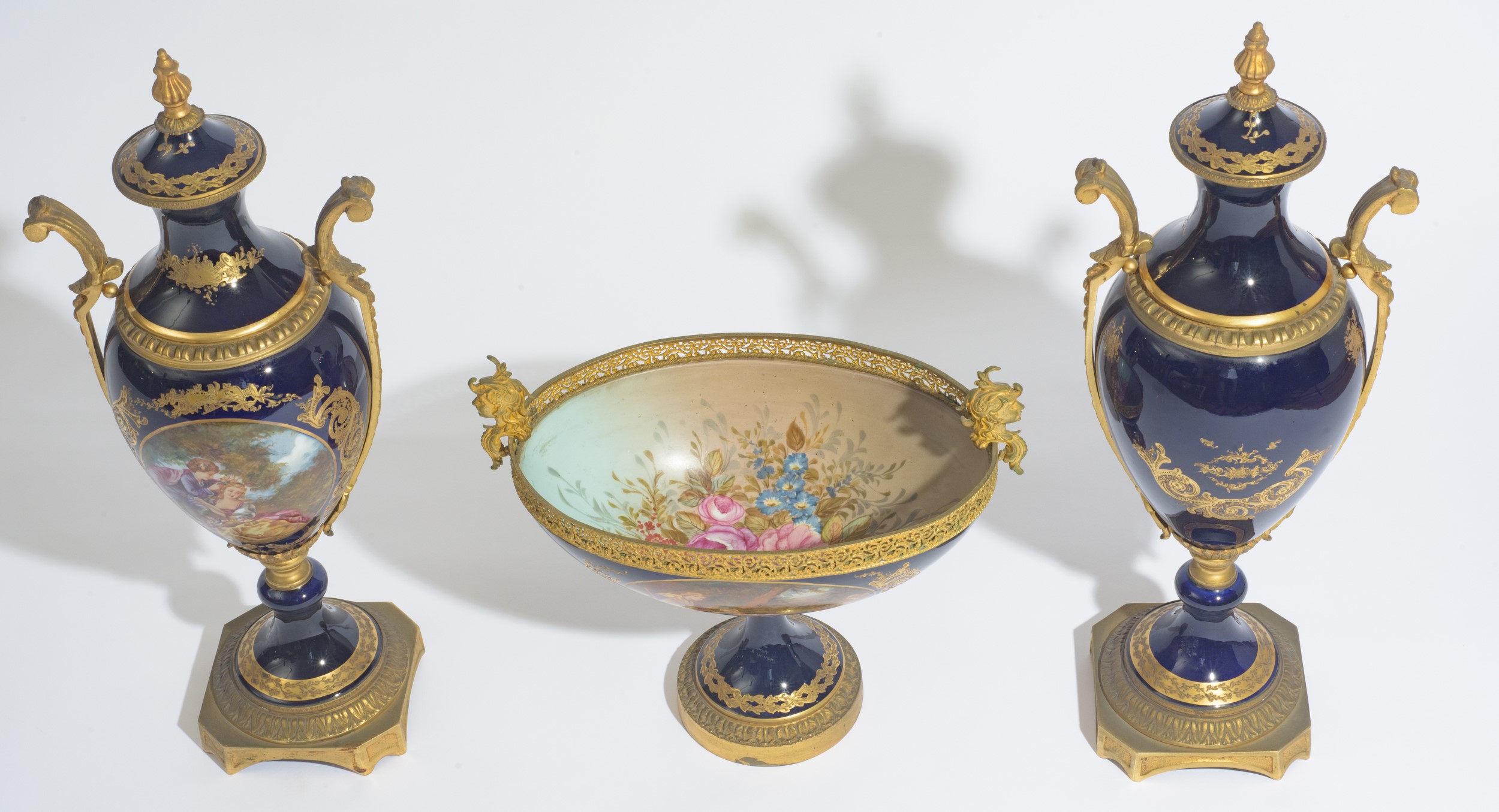 Trittico in porcellana