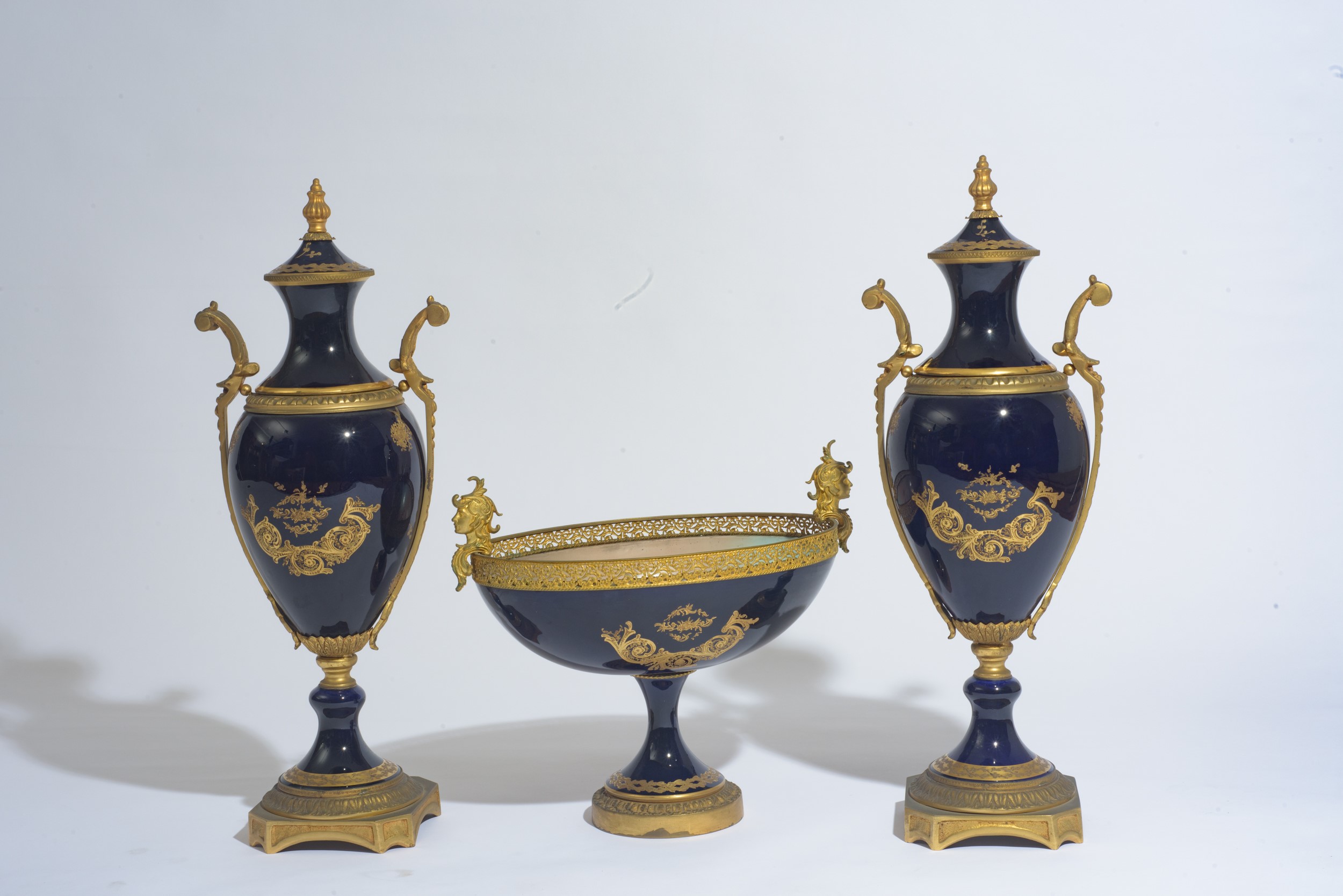 Trittico in porcellana