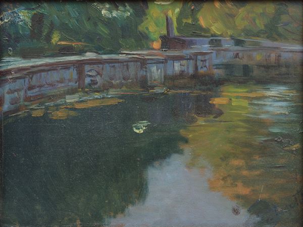 Giuseppe  FRASCHETTI - Laghetto di Villa Borghese
