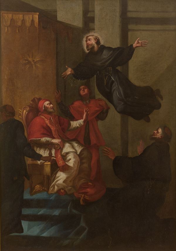 Il volo di San Giuseppe di Copertino alla presenza di Papa Urbano VIII