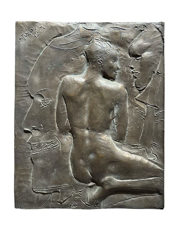 Ugo  Attardi : Donna somala  (1983)  - bronzo - Asta Multipli d'autore & Affordable art del XX secolo  - DAMS Casa d'Aste