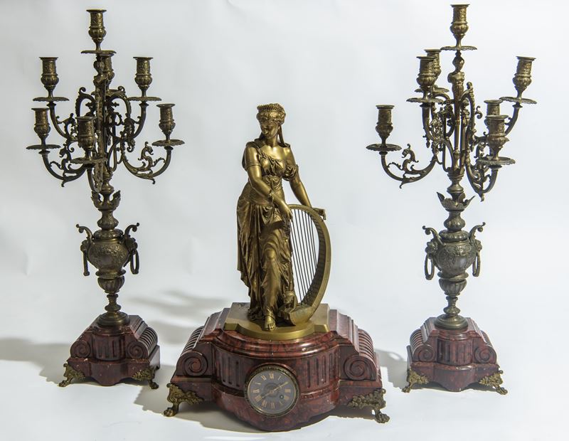 Importante Trittico in bronzo