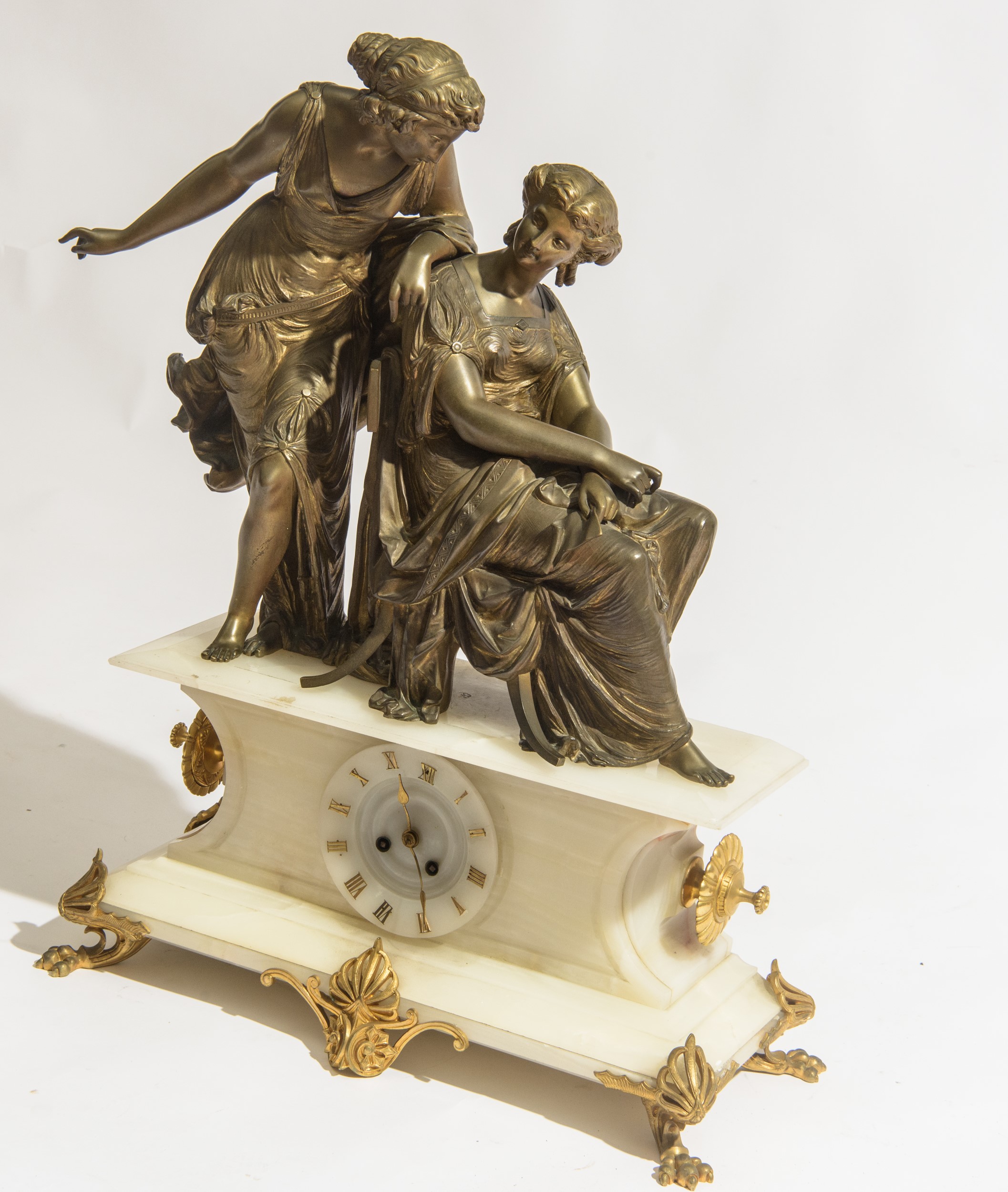 Manifattura francese del XIX secolo - Pendola da tavolo