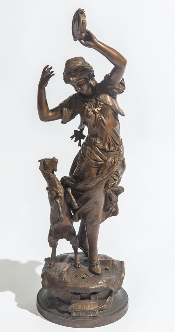 Adrien Etienne Gaudez - Scultura raffigurante Esmeralda