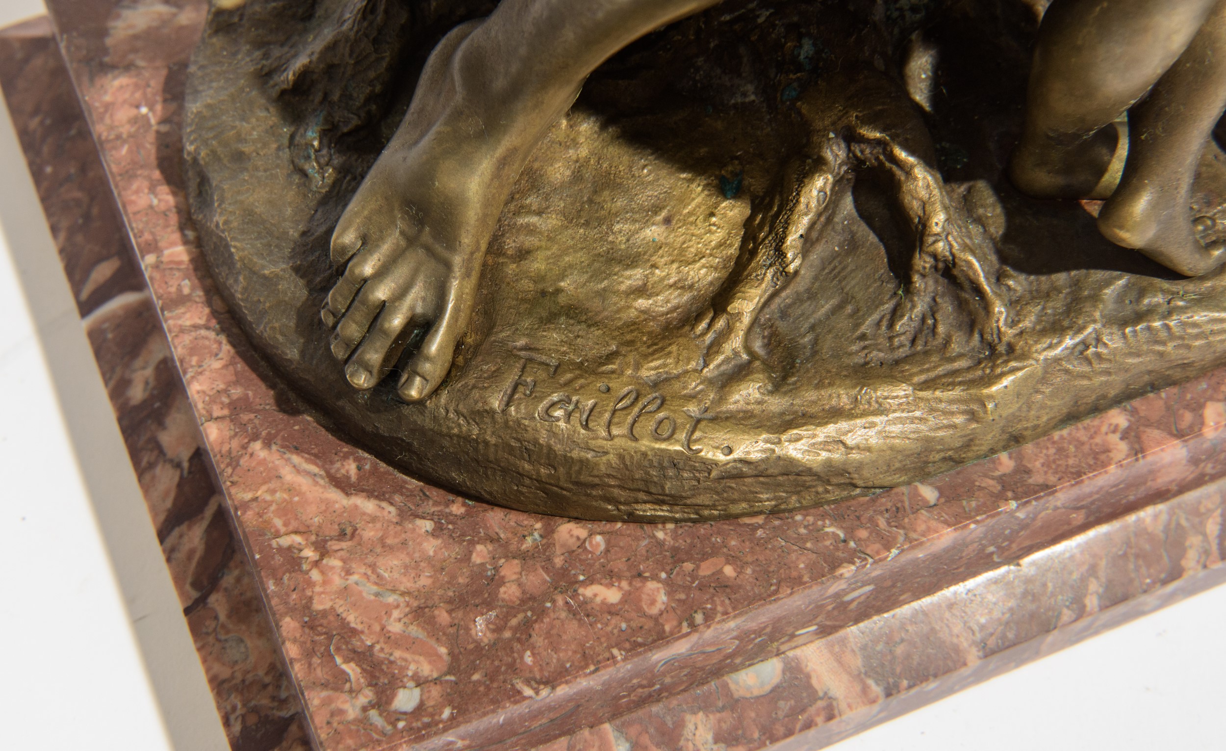 Scultura raffigurante Omero con un fanciullo