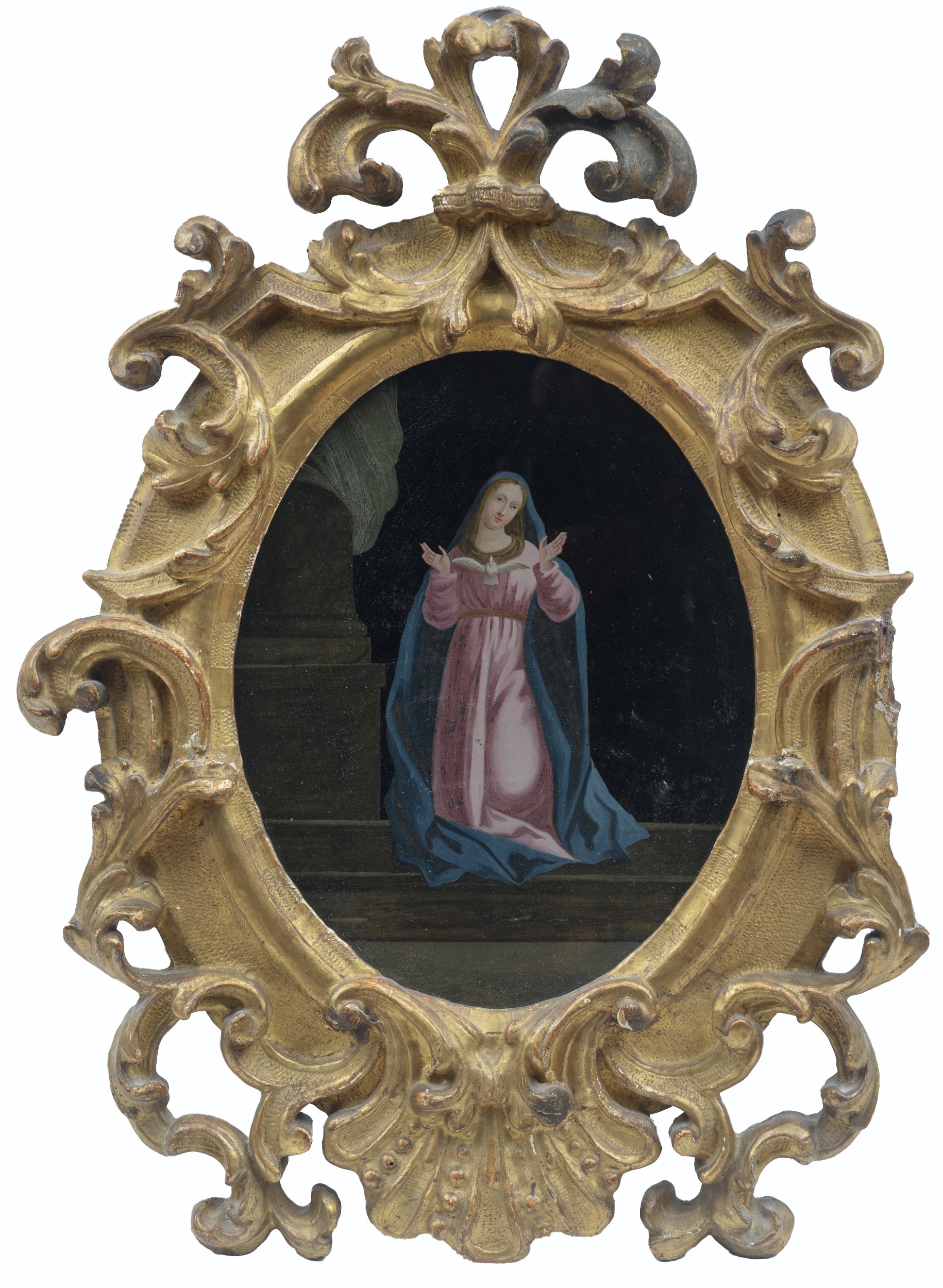 Scuola centro italiana del XVIII secolo - Coppia di dipinti raffiguranti L'Immacolata concezione