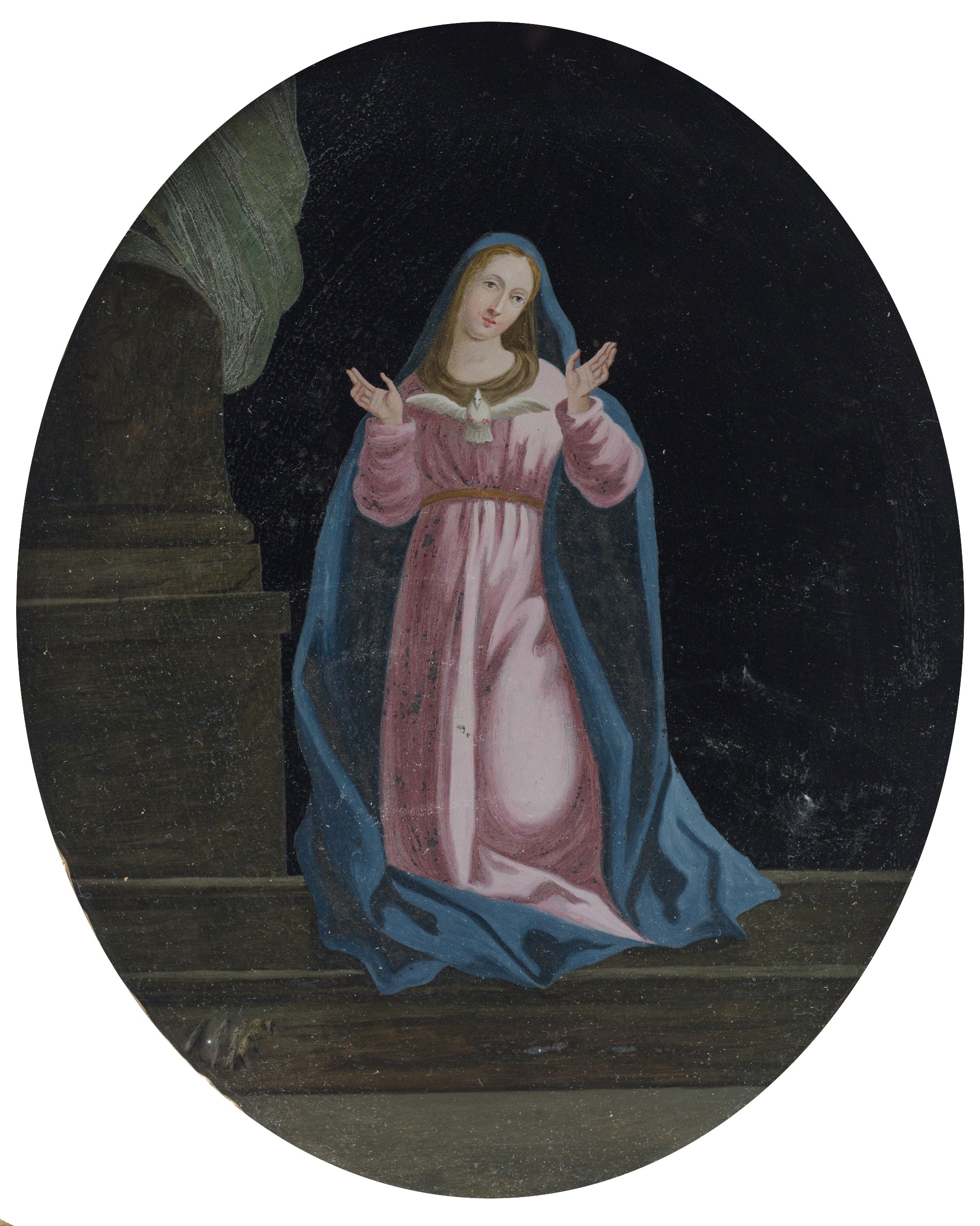 Scuola centro italiana del XVIII secolo - Coppia di dipinti raffiguranti L'Immacolata concezione