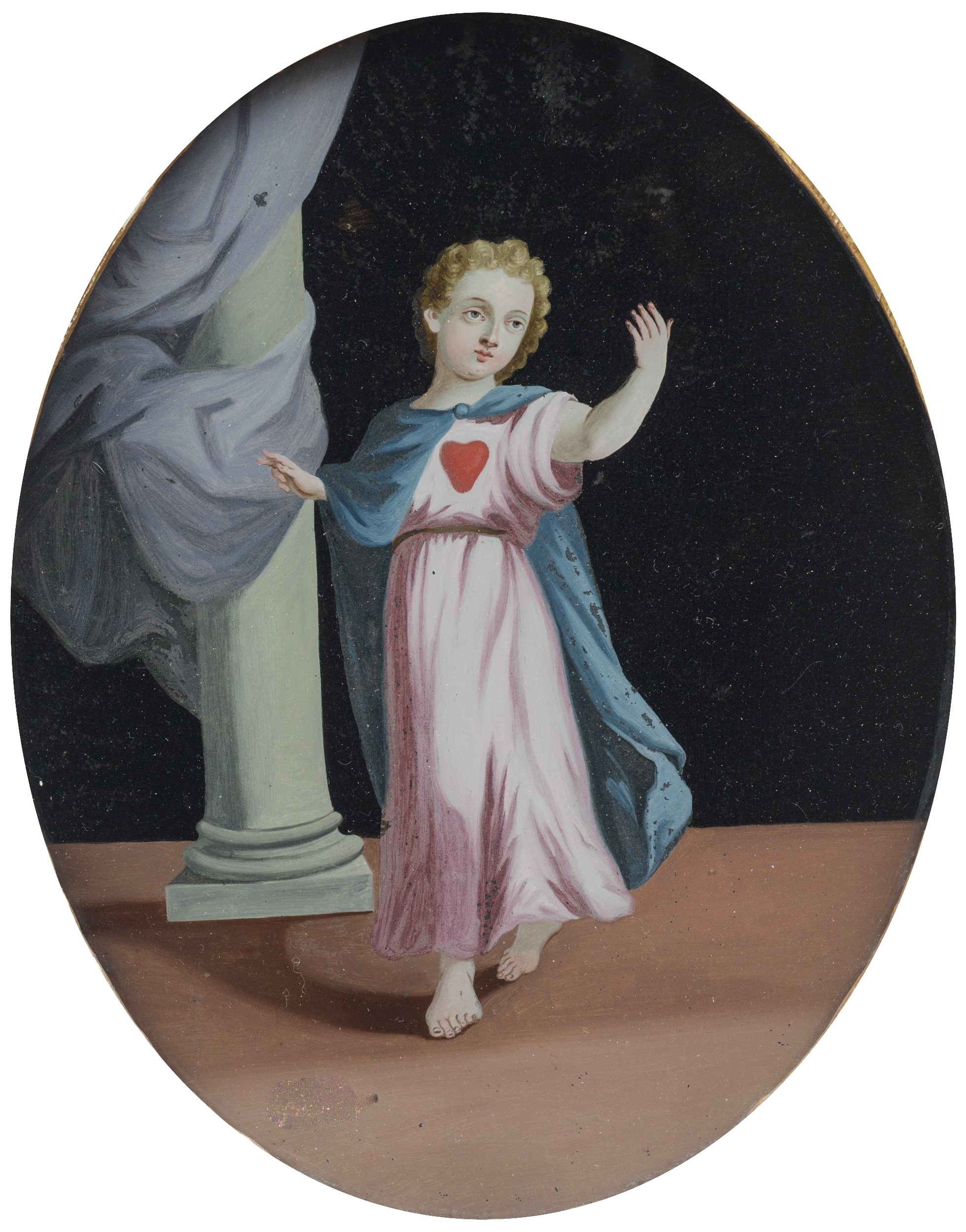 Scuola centro italiana del XVIII secolo - Coppia di dipinti raffiguranti L'Immacolata concezione