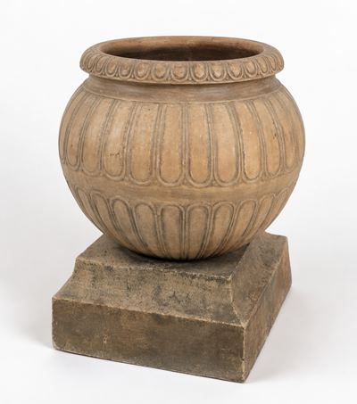Cache-pot Baccellato in Terracotta